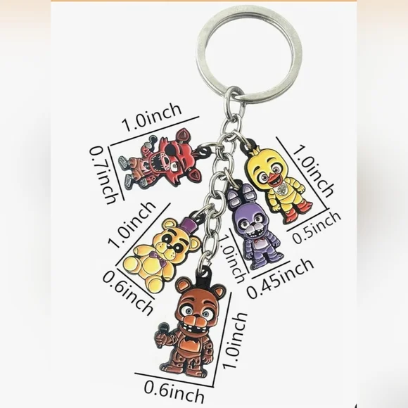 Five Nights At Freddys Character Keychain - Picture 2 of 4